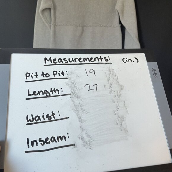 J. Jill Petite M Gray Knit Cotton Tunic Sweater Top boat neck style long sleeved - Picture 5 of 6